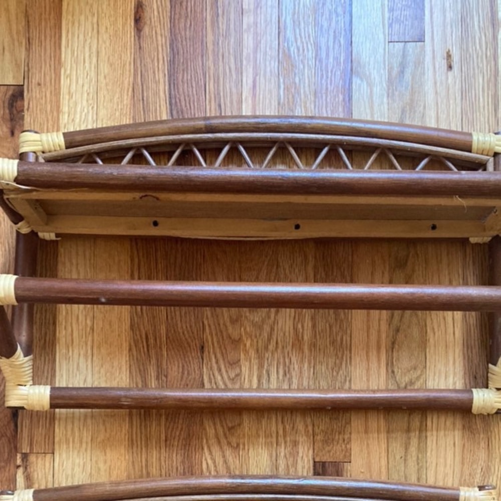 Rattan shelf